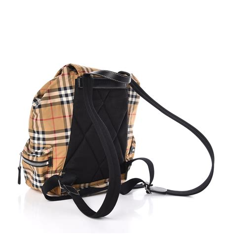 burberry check nylon backpack|Burberry medium rucksack backpack.